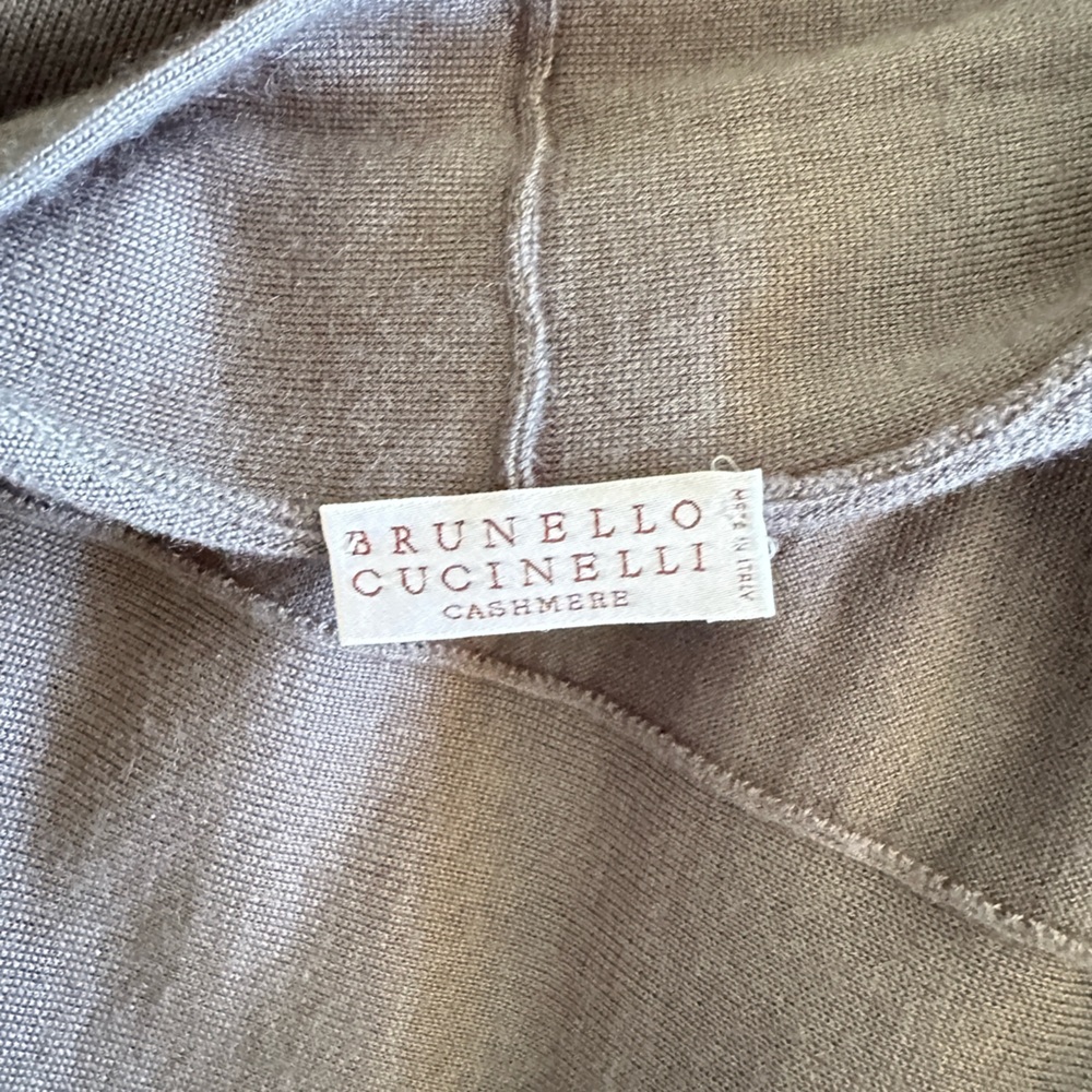 Brunello Cucinelli Gray High Low Dress - Picture 6 of 6